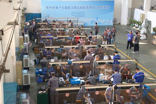 九游体育：江苏常州密集举办职工职业技能竞赛