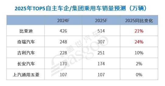 加速分化中国汽车产业迎接更加激烈的2025！(图9)