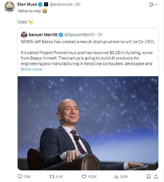 被FigureCEO质疑量产造假优必选：他们应多来中国看看；胖东来补偿受委屈员工359万元；贝索斯复出搞AI被嘲“跟屁虫”(图7)